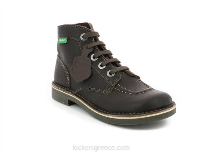 γυναίκες kick col dk brown wh stiching permKickers J486222