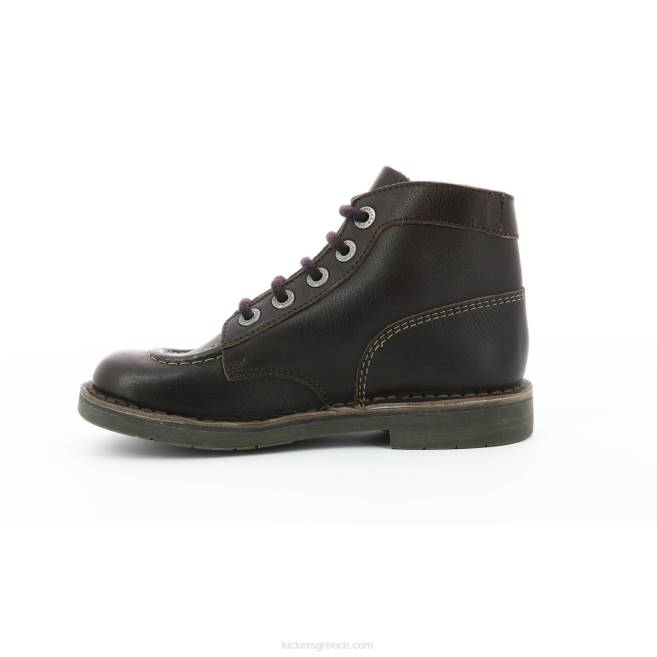 γυναίκες kick col dk brown wh stiching permKickers J486222