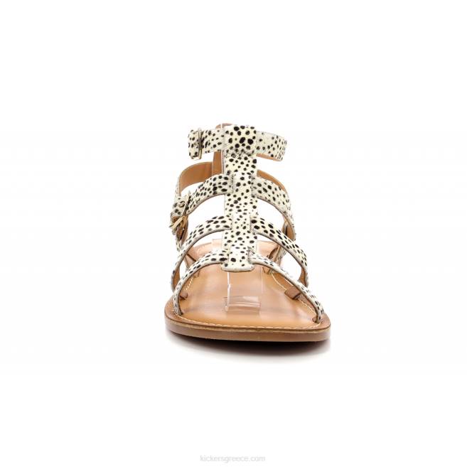 γυναίκες kick ζαλισμένη λευκή καφέ εκτύπωσηKickers J48674