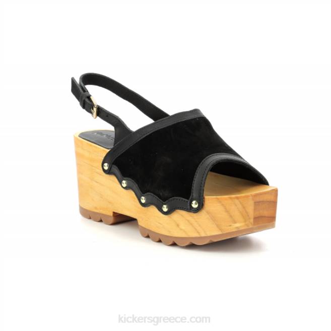γυναίκες kick wedge ξύλο μαύροKickers J48612