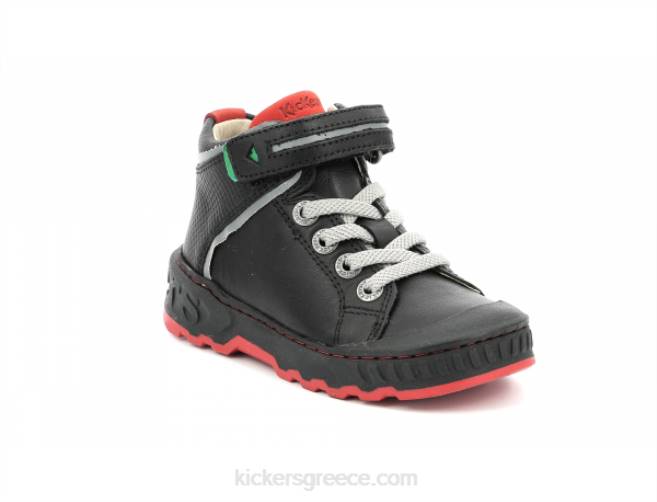 παιδιά κλωτσιά έφηβος γυαλιστερό μαύροKickers J486972