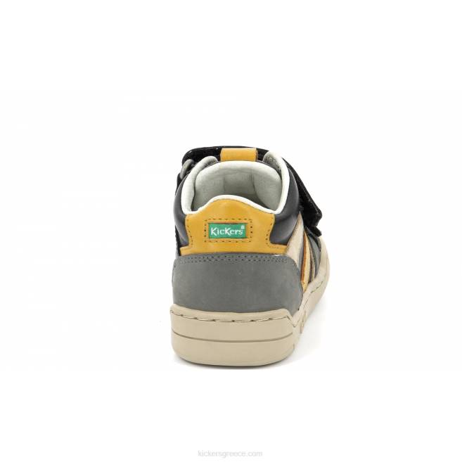 παιδιά Wincky vel γκρι κίτρινο μαύροKickers J4861003