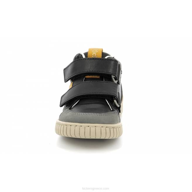 παιδιά Wincky vel γκρι κίτρινο μαύροKickers J4861003