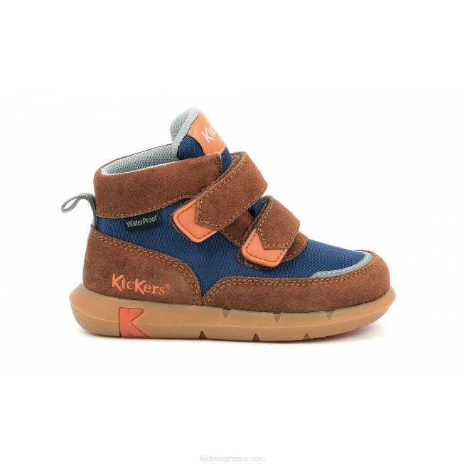 παιδιά junibo καφέ μπλε πορτοκαλίKickers J486966
