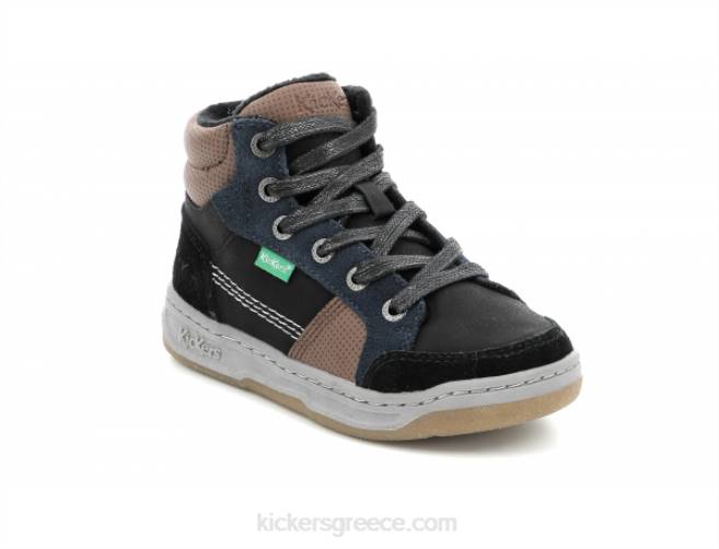παιδιά kickosta μαύρο μπλε καφέKickers J486963