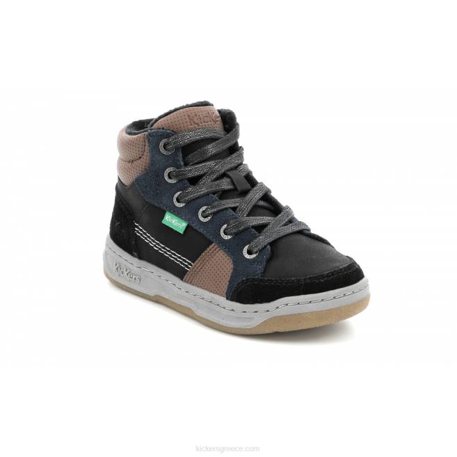 παιδιά kickosta μαύρο μπλε καφέKickers J486963