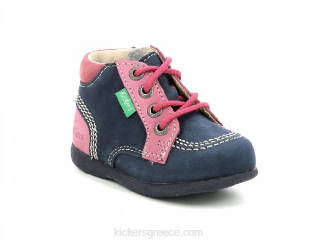 παιδιά φερμουάρ babystan navy ροζ τρίχρωμοKickers J486923