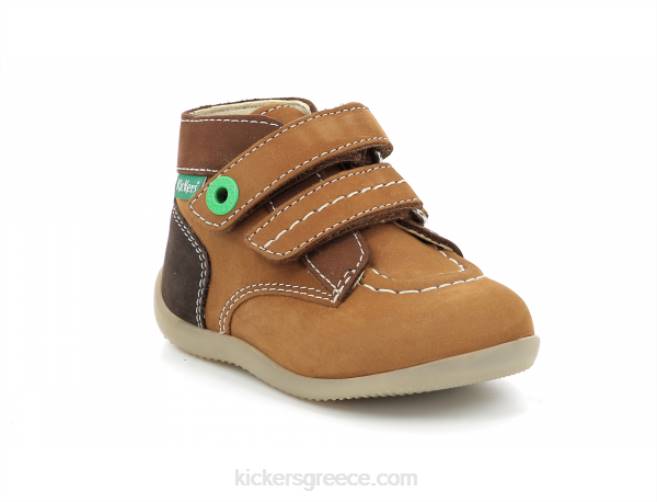 παιδιά bonkro-2 καμηλό καφέ τρίχρωμοKickers J486904