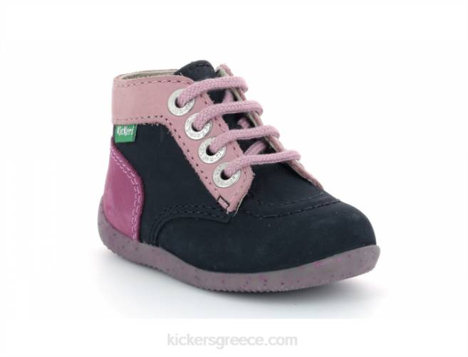παιδιά bonzip-2 navy pink tricolorKickers J486921