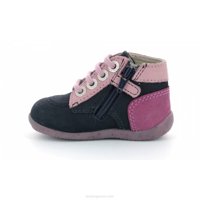 παιδιά bonzip-2 navy pink tricolorKickers J486921