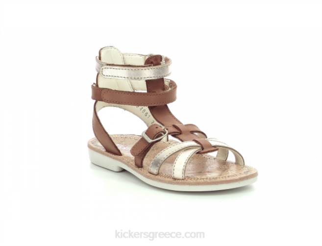 παιδιά κοζάκ καφέ χρυσόKickers J486477