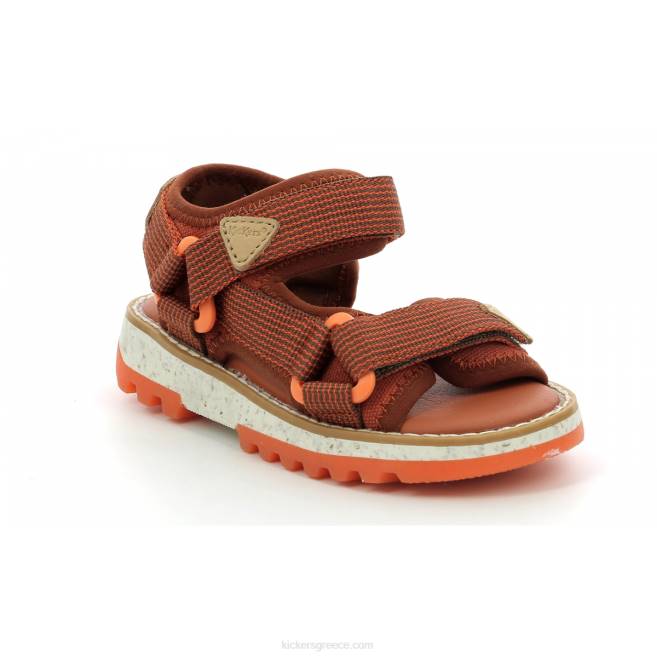 παιδιά ρολόι καφέ πορτοκαλίKickers J486500