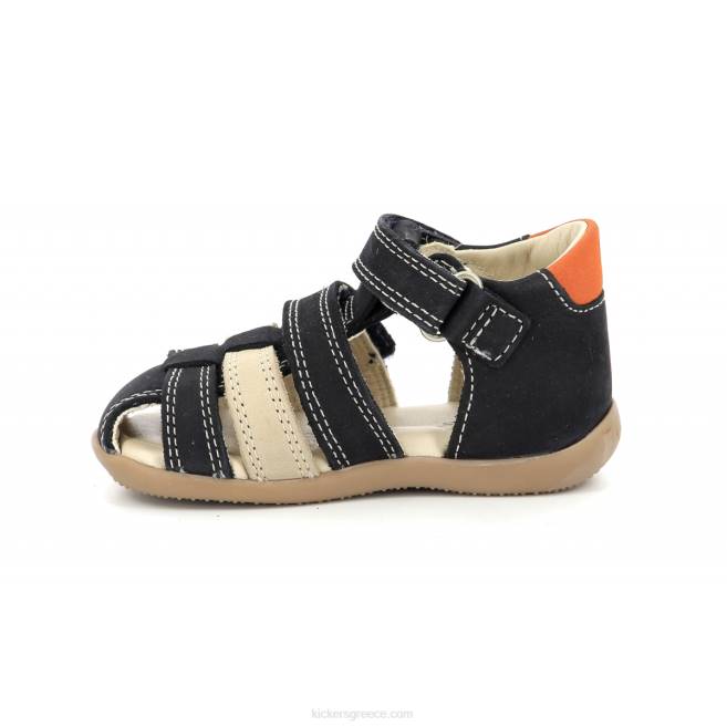 παιδιά δίποδα ναυτικό μπεζ πορτοκαλίKickers J486650