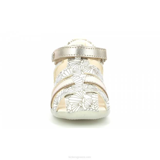 παιδιά bigflo-2 λευκό ασημί κοχύλιKickers J486581