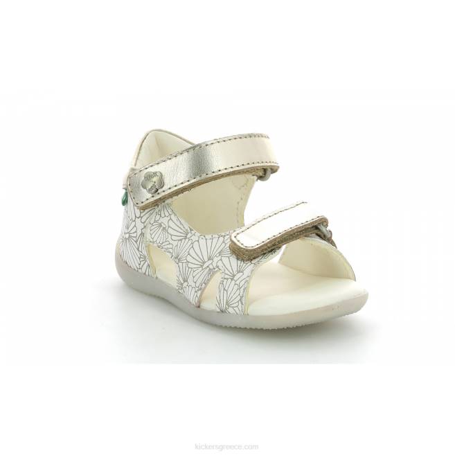 παιδιά binsia-2 λευκό ασημί κοχύλιKickers J486380