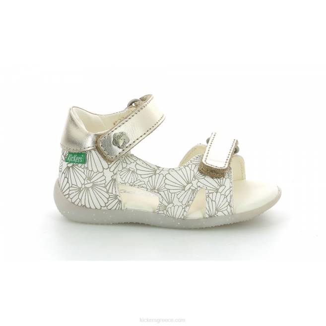 παιδιά binsia-2 λευκό ασημί κοχύλιKickers J486380