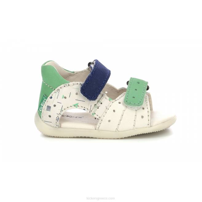 παιδιά boping-2 λευκή μπλε πράσινη μαρίναKickers J486439