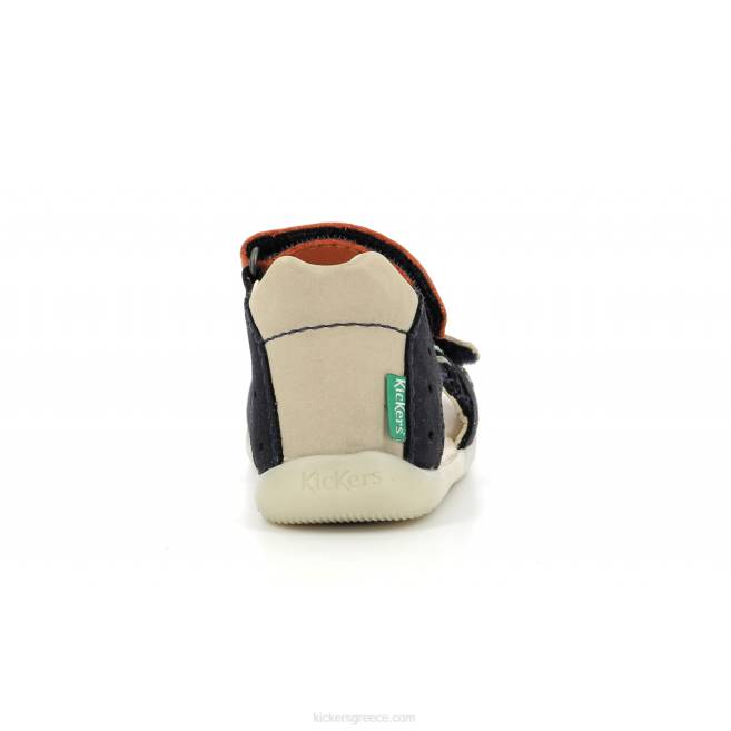 παιδιά boping-2 navy μπεζ πορτοκαλίKickers J486434