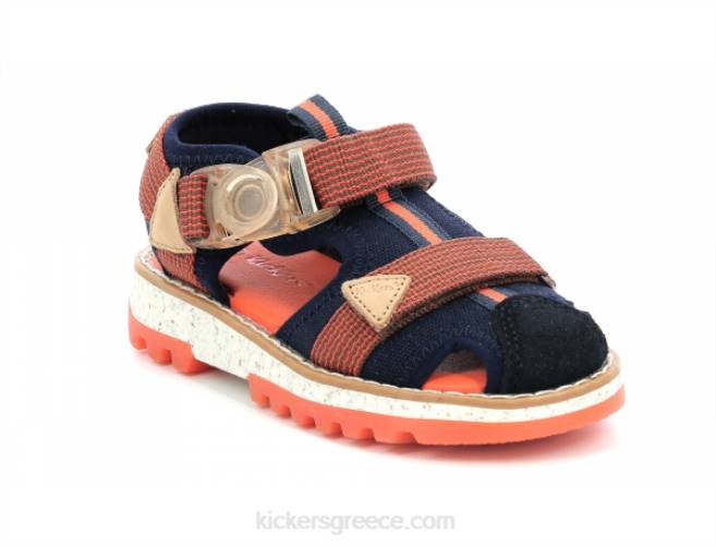 παιδιά kickclic navy πορτοκαλίKickers J486450