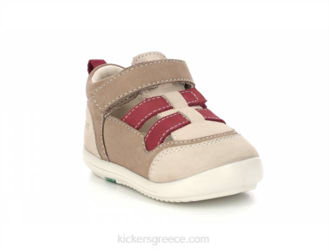 παιδιά klony μπεζ κόκκινοKickers J486419