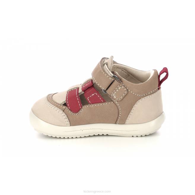 παιδιά klony μπεζ κόκκινοKickers J486419
