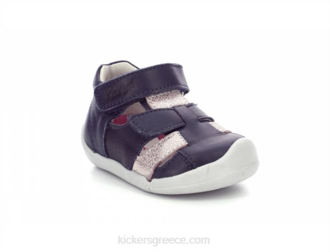 παιδιά wasabou navy pink μεταλλιζέKickers J486456