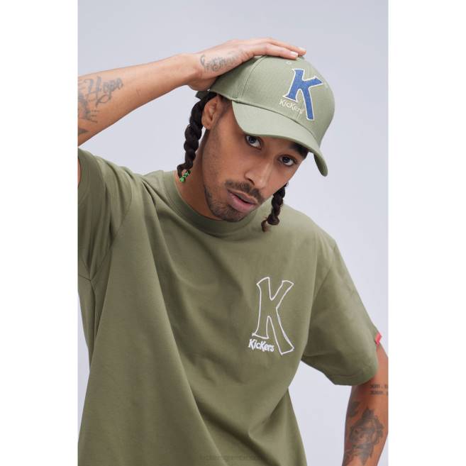 για άνδρες και γυναίκες μεγάλο κ μπλουζάκι χακίKickers J4861034